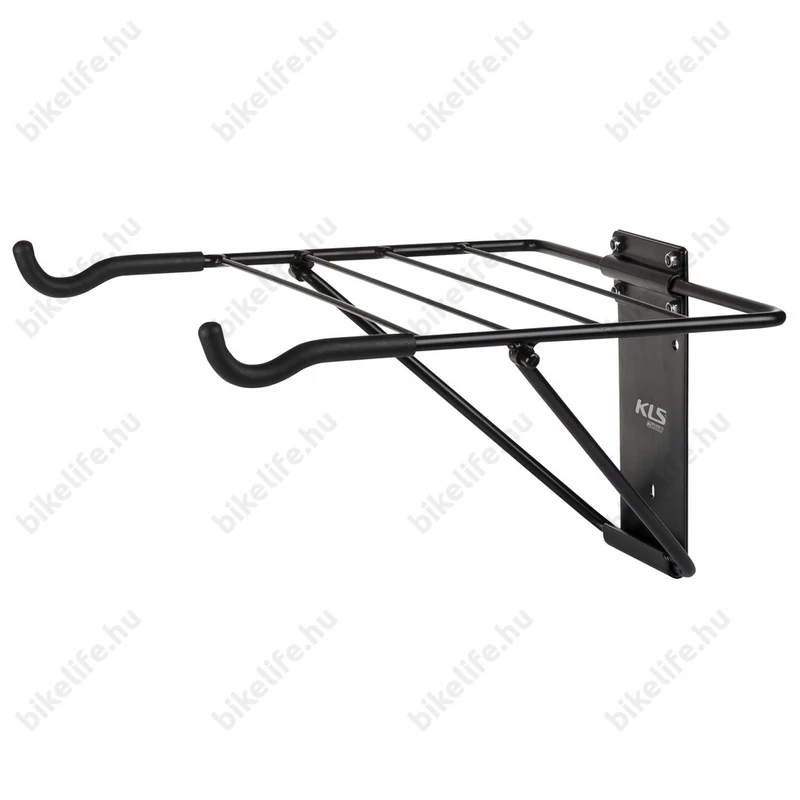 Fali kerékpártartó Kellys Compact 1 kerépárhoz, lehajtható, rakodó felülettel