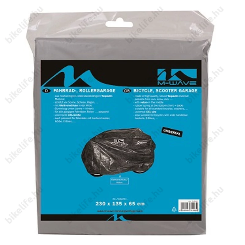 Kerékpártakaró ponyva M-Wave 230x135x65cm