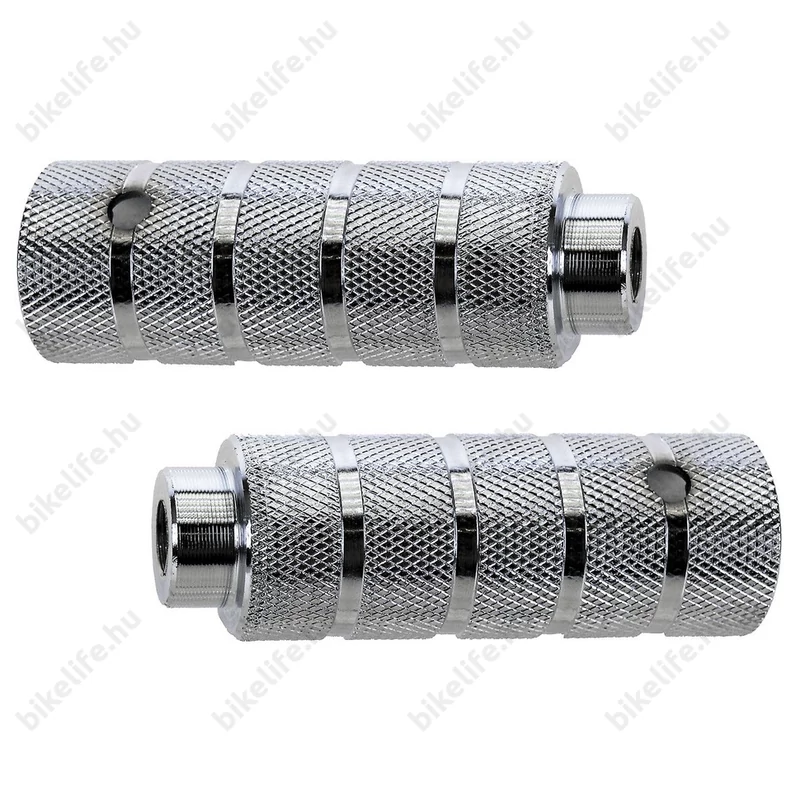 Ridepositive peg vagy kilépő párban 14mm-es tengelyre menetes rovátkolt felületű acélból