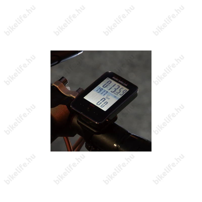Kilométeróra Cateye Micro  MC200W fekete vezeték nélküli