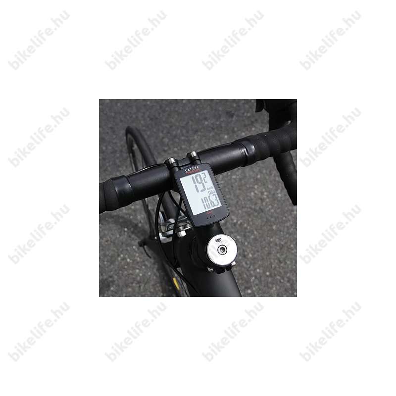 Cateye Padrone kilométeróra CCPA100W, nagy kijelzővel,vezeték nélküli, fehér