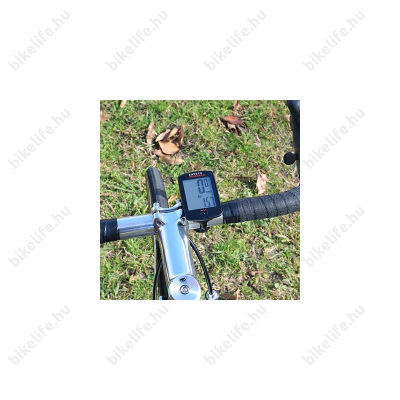Cateye Padrone+ kilométeróra CCPA110W, nagy kijelzővel, vezeték nélküli, háttérvilágítással
