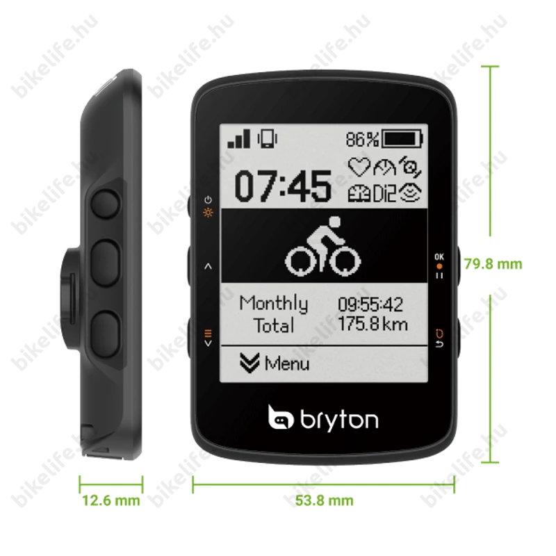 Bryton Rider 460E GPS kilométeróra 2,6
