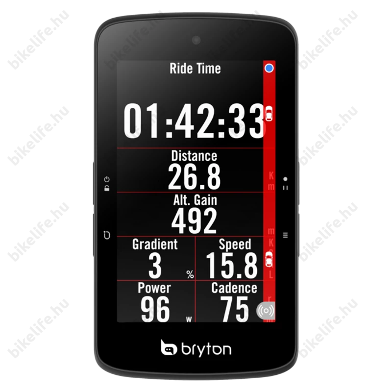 Bryton Rider S800 T GPS kilométeróra, 90+ funkciós, HR, SPEED, CAD, szenzorral