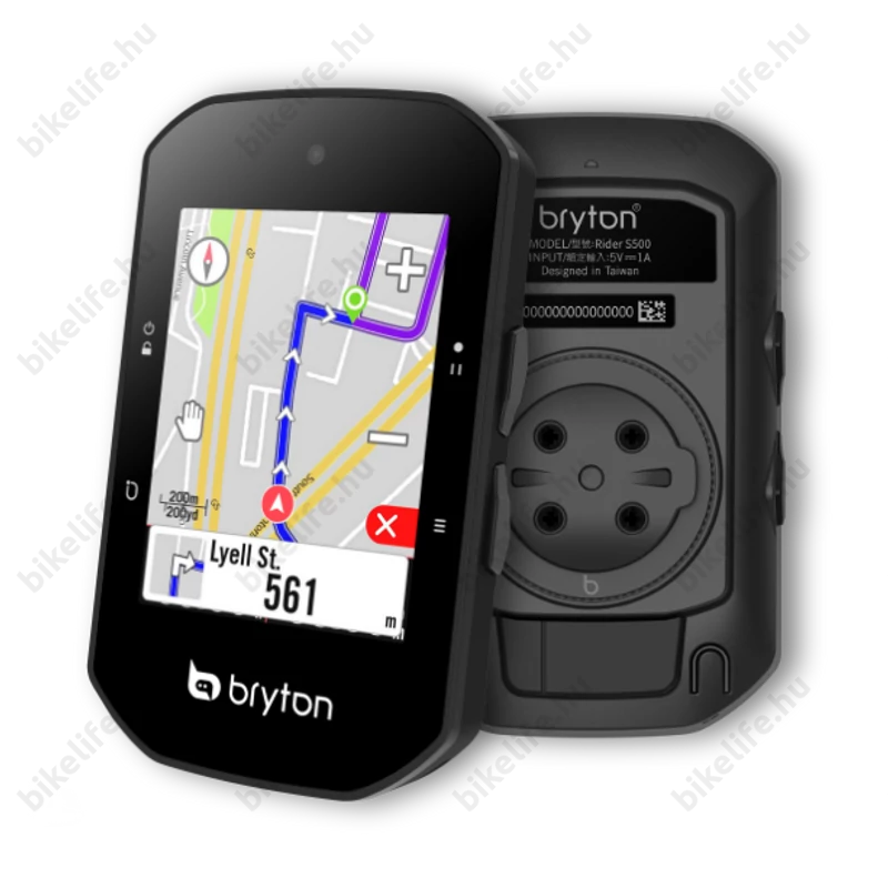 Bryton Rider S500 T GPS kilométeróra, 90+ funkciós, HR, SPEED, CAD, szenzorral