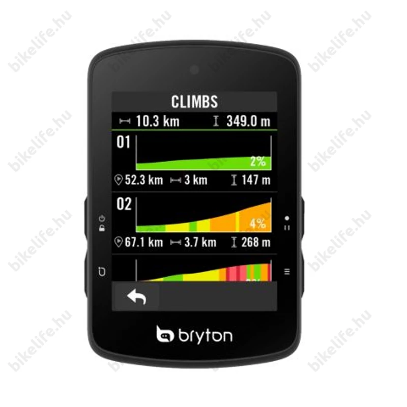 Bryton Rider S510T GPS kilométeróra szett 2,8