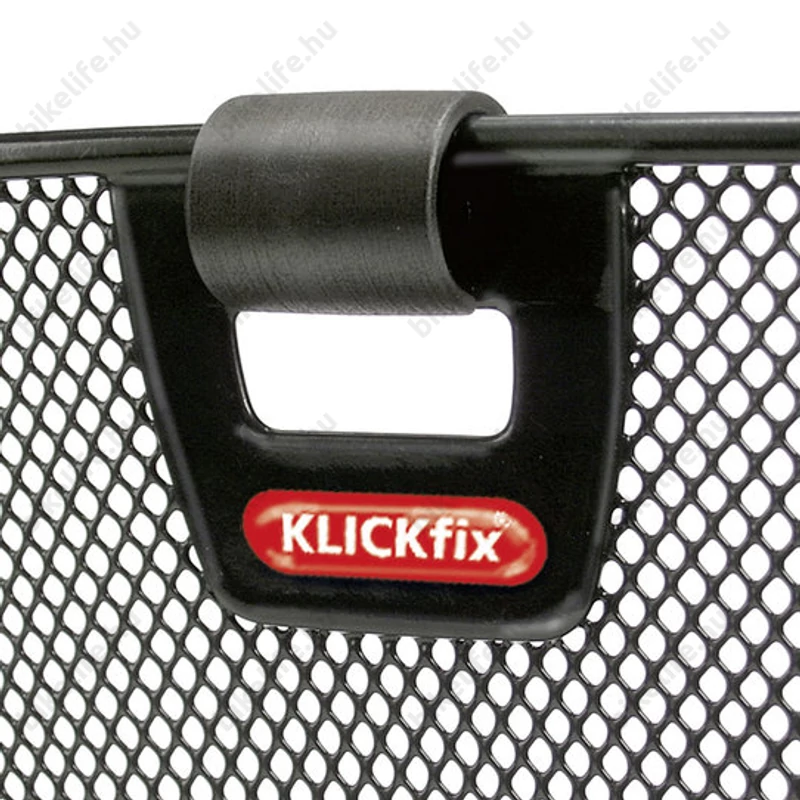 Klickfix Unilux első kosár levehető fekete fém 18 liter