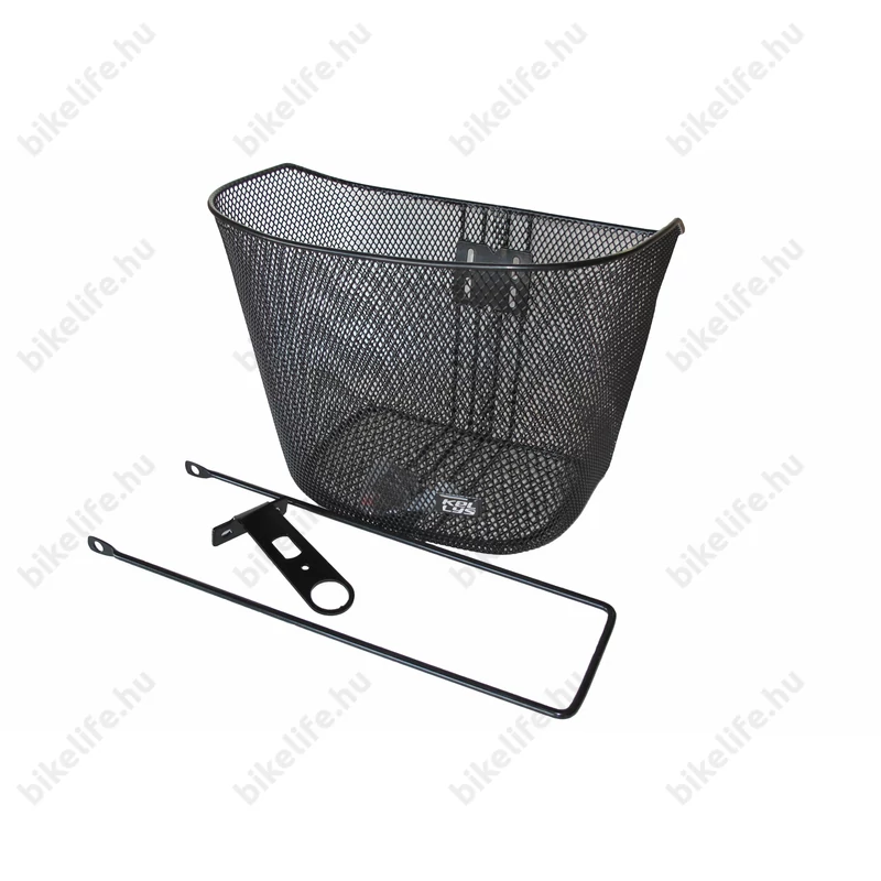 Kellys City első kosár fix rögzítésű, fém, fekete