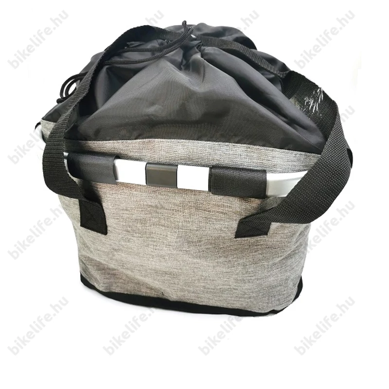 Fashion első kosár női alukeretes gyorsrögzítős 5kg-ig terhelhető szürke