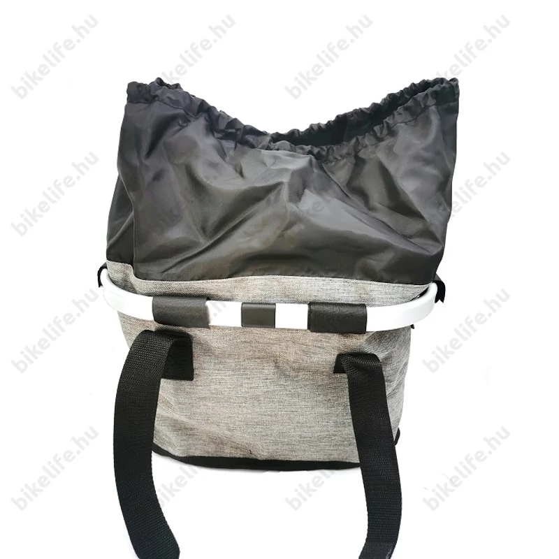 Fashion első kosár női alukeretes gyorsrögzítős 5kg-ig terhelhető szürke