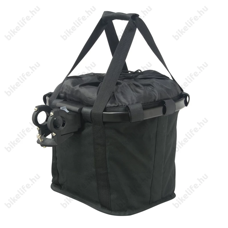 Fashion első kosár női alukeretes gyorsrögzítős 5kg-ig terhelhető fekete