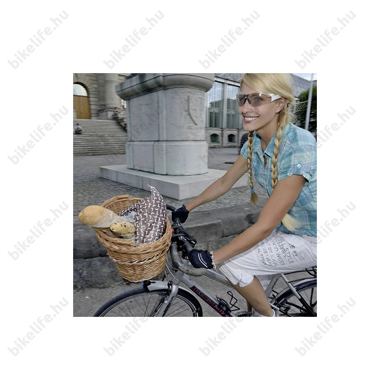 KlickFix Willow első kosár fából, fonott, 7kg-ig terhelhető, tartó nélkül