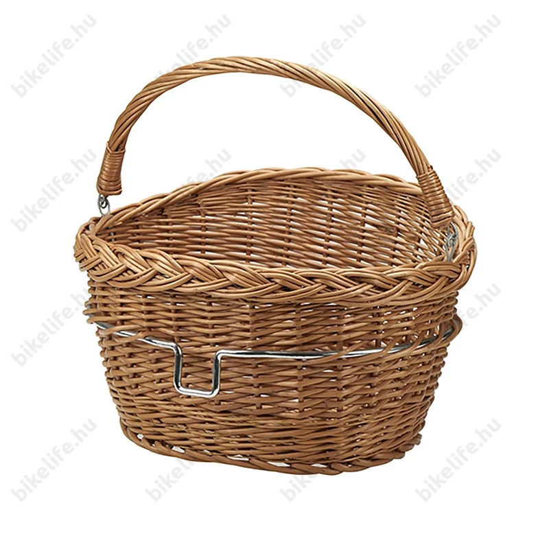KlickFix Willow első kosár fából, fonott, 7kg-ig terhelhető, tartó nélkül