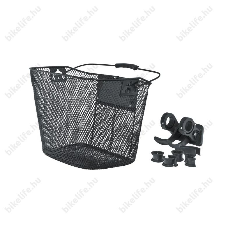 Kellys Cargo sűrűszövésű első kosár gyorsrögzítővel fogantyúval 25,4-31,8mm-es kormányokhoz