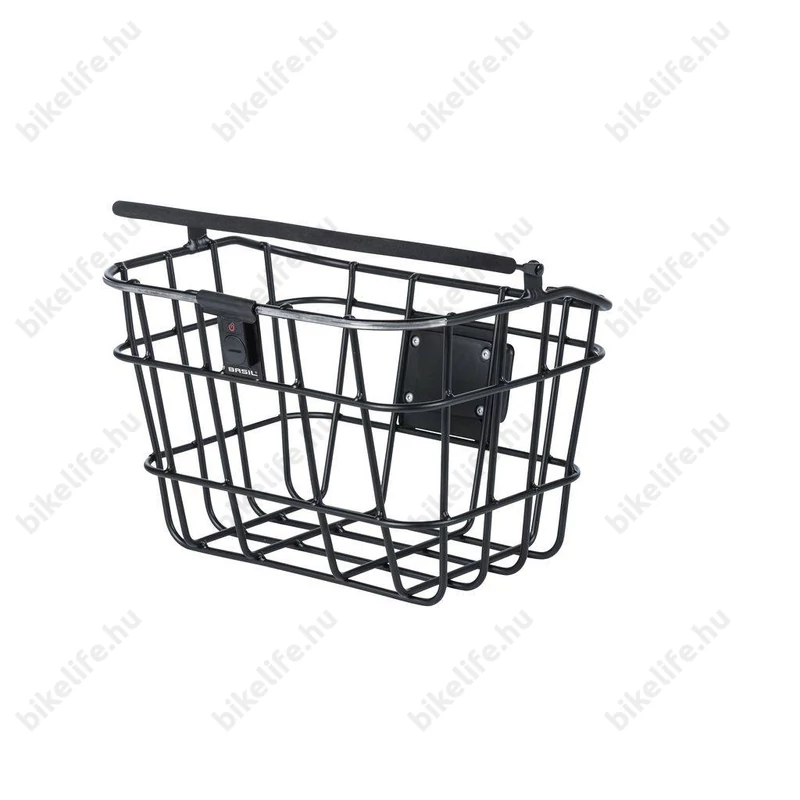 Basil Bremen Alu BE/KF Nordlich első kosár adapter nélkül, fekete, LED fénnyel