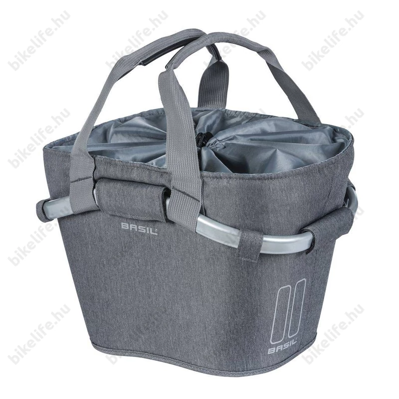 Basil Classic Carry All első kosár kormányra, szürke, adapter nélkül