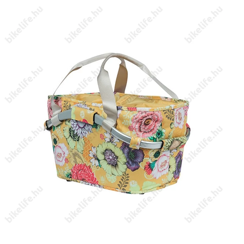 Basil Bloom Field Carry All hátsó kosár csomagtartóra, honey sárga, MIK adapterrel, 22L