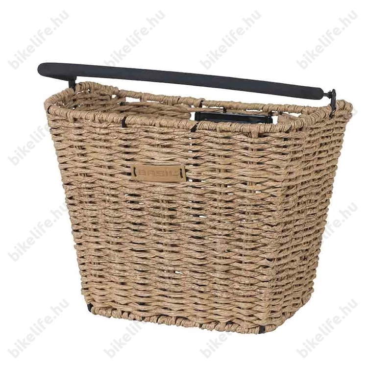 Basil Bremen Rattan Look KF első kosár acél, sűrűszövésű, KlickFix kompatibilis, adapter nélkül