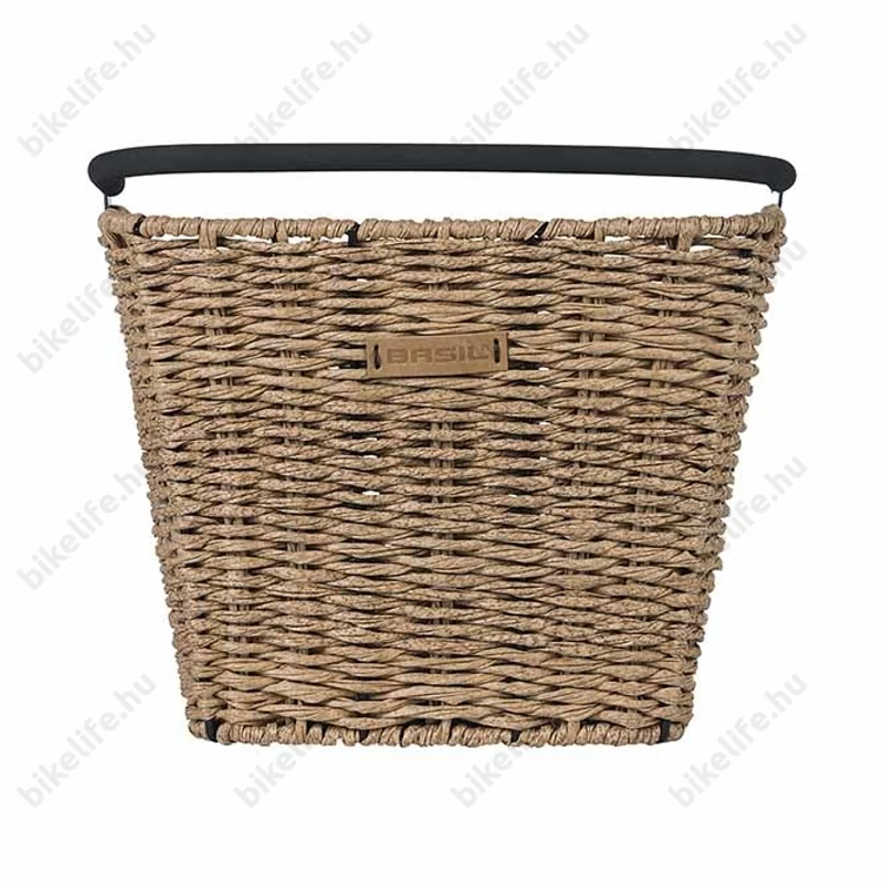 Basil Bremen Rattan Look KF első kosár acél, sűrűszövésű, KlickFix kompatibilis, adapter nélkül