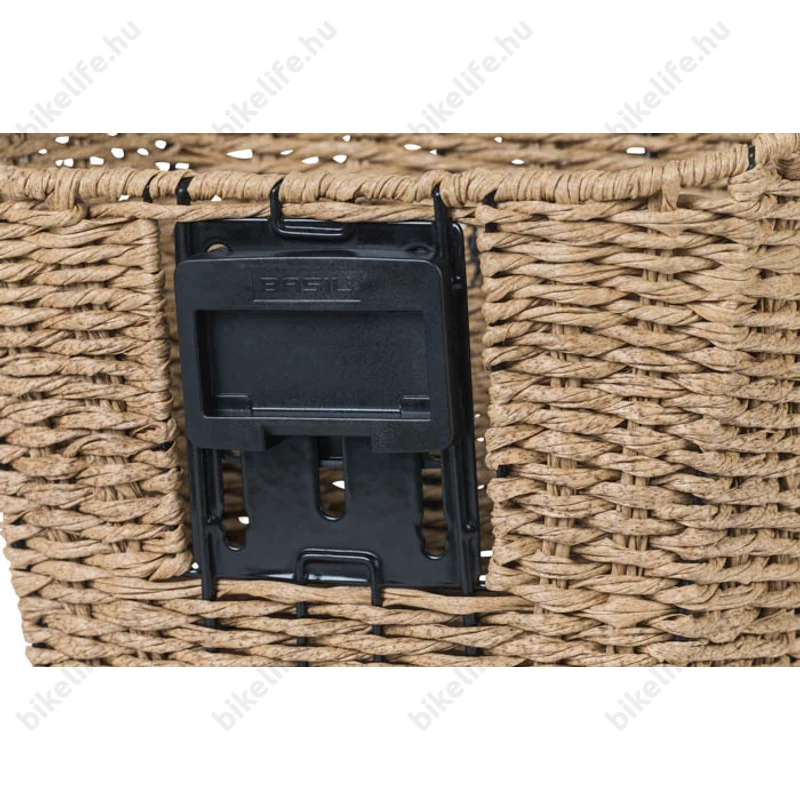 Basil Bremen Rattan Look KF első kosár acél, sűrűszövésű, KlickFix kompatibilis, adapter nélkül