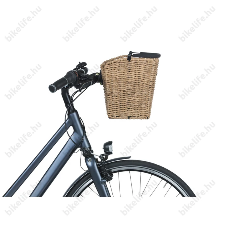 Basil Bremen Rattan Look KF első kosár acél, sűrűszövésű, KlickFix kompatibilis, adapter nélkül