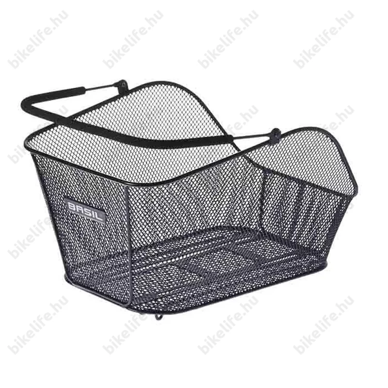 Basil Icon M hátsó kosár acél fekete extra erős