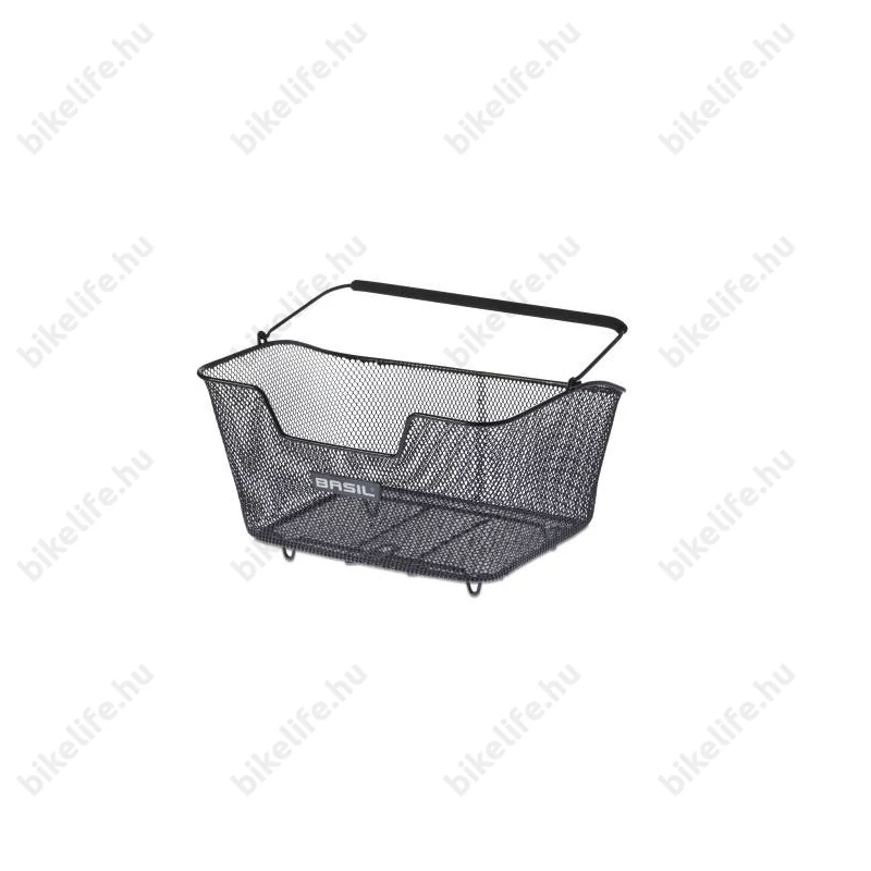 Basil Base hátsó kosár acél M-méretű, 14L, fekete