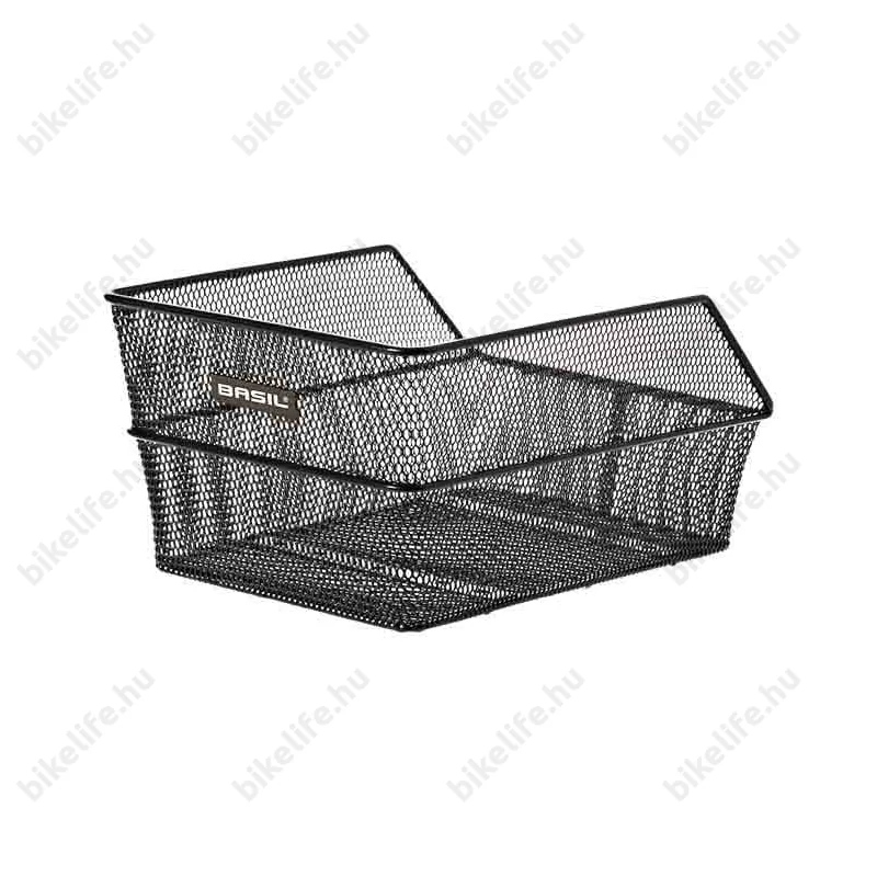 Basil Cento S hátsó kosár fém, sűrűszövésű 31x21x9cm