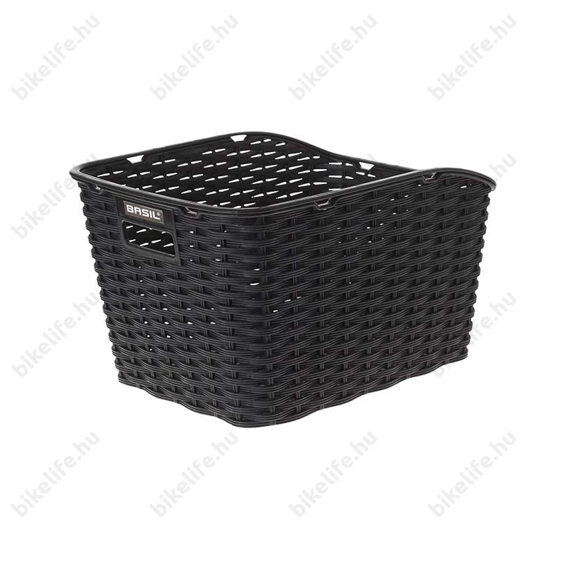 Basil Weave WSL hátsó kosár műaynag, extra erős, WSL fix felfogatással, fekete