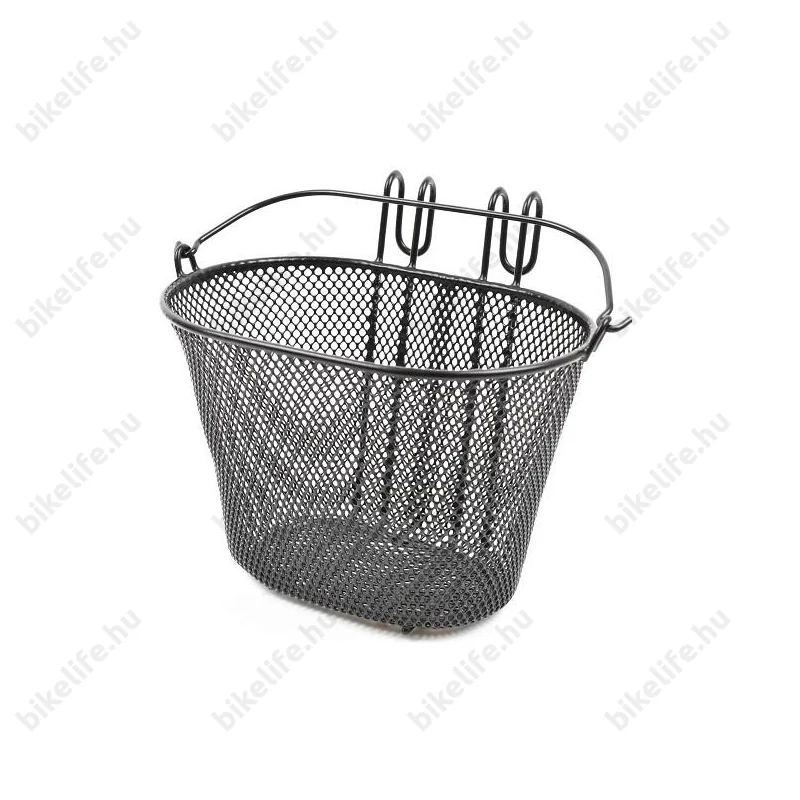 Kosár gyermek fém akasztós sűrűszövésű fekete