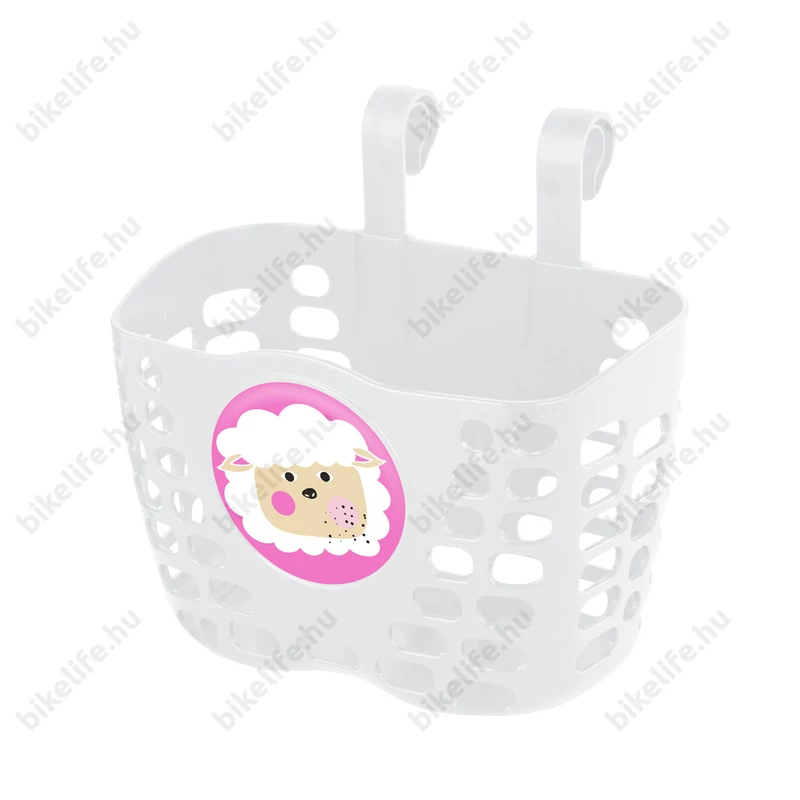 Kellys Buddy gyerek kosár műanyag, akasztós, fehér, bárány