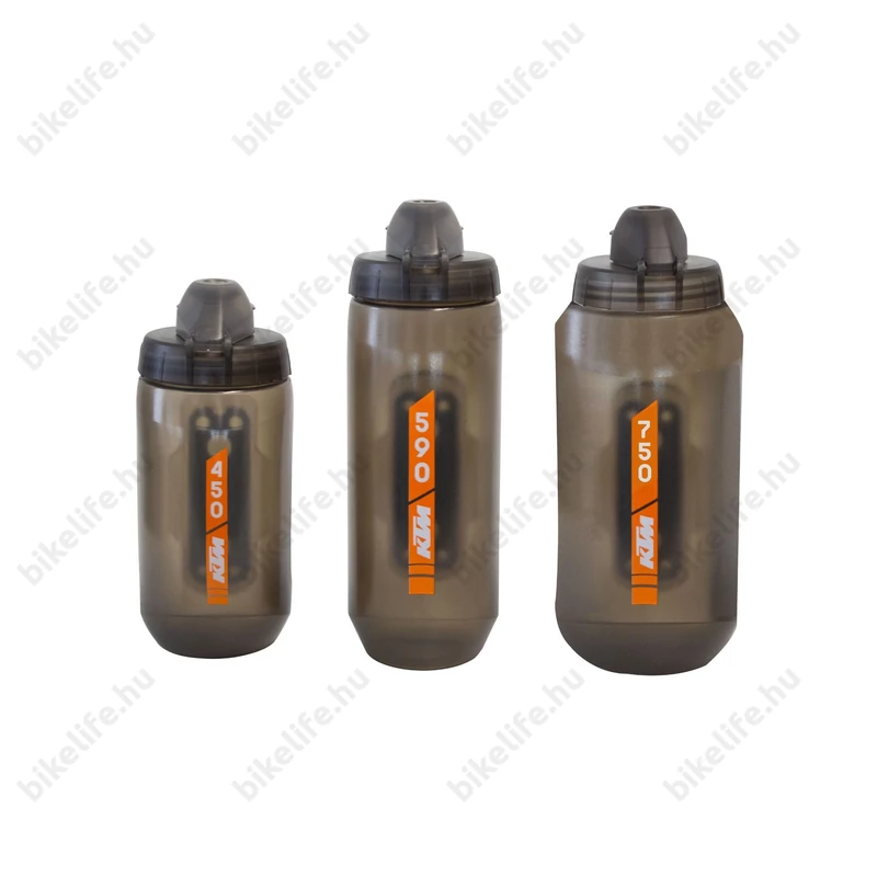 KTM Hydravalve II kulacs+tartó extra erős Fidlock mágneses rögzítéssel automata szeleppel 450ml szürke/narancssárga