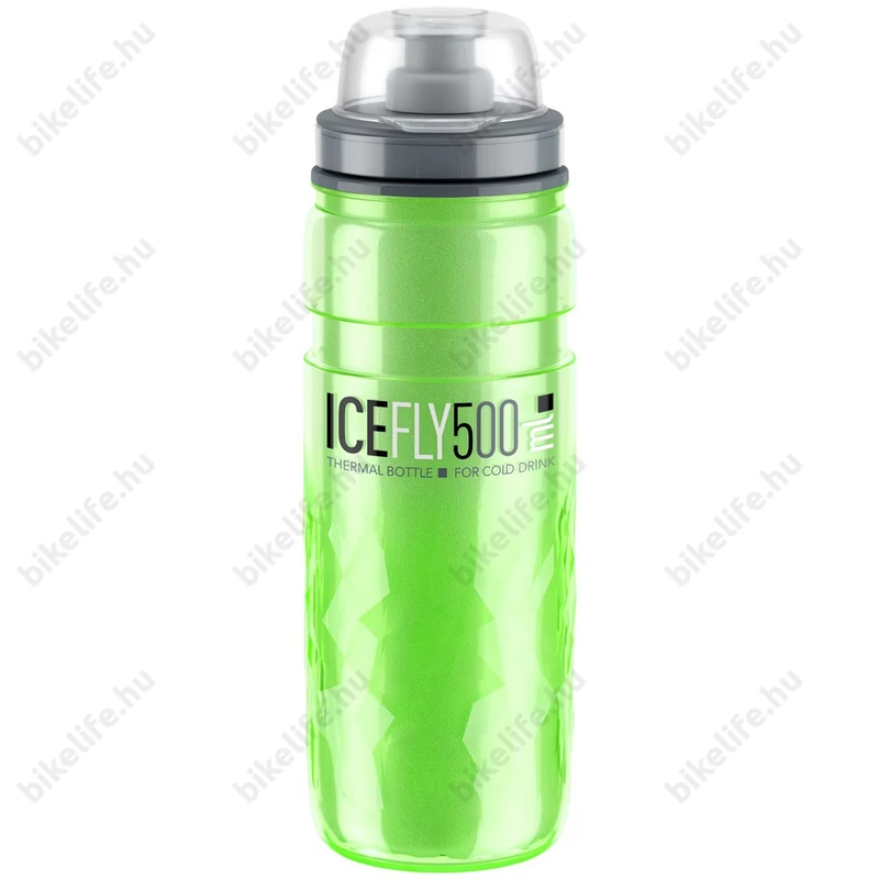 Elite ICE FLY Green kerékpáros thermo kulacs extra könnyű BPA mentes 500ml
