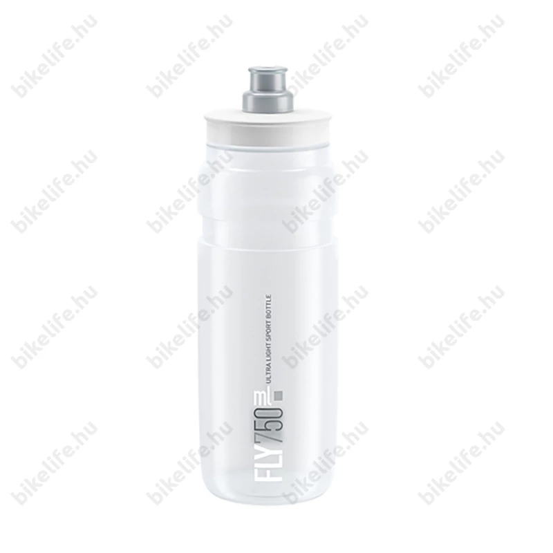 Elite FLY Clear white kerékpáros kulacs extra könnyű BPA mentes 750ml