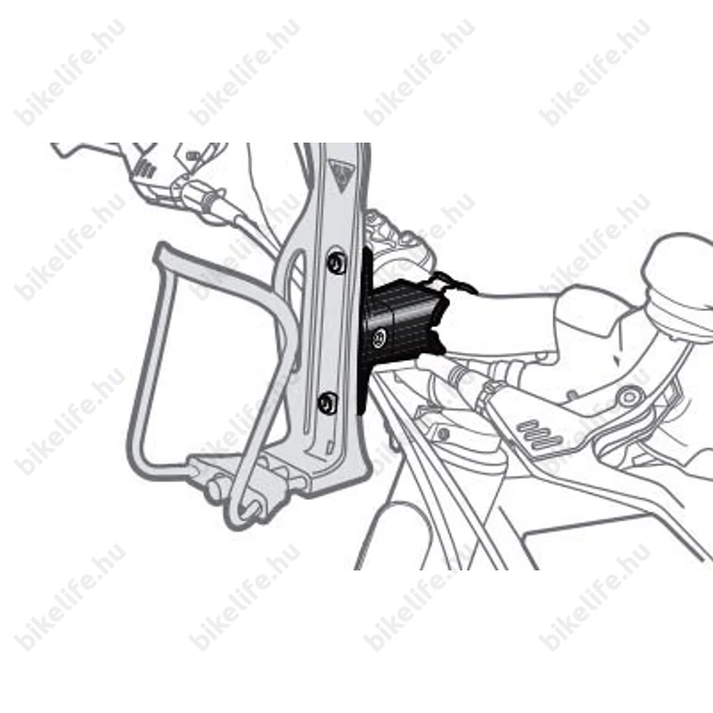 Topeak CageMount kulacstartó adapter kormányra fekete
