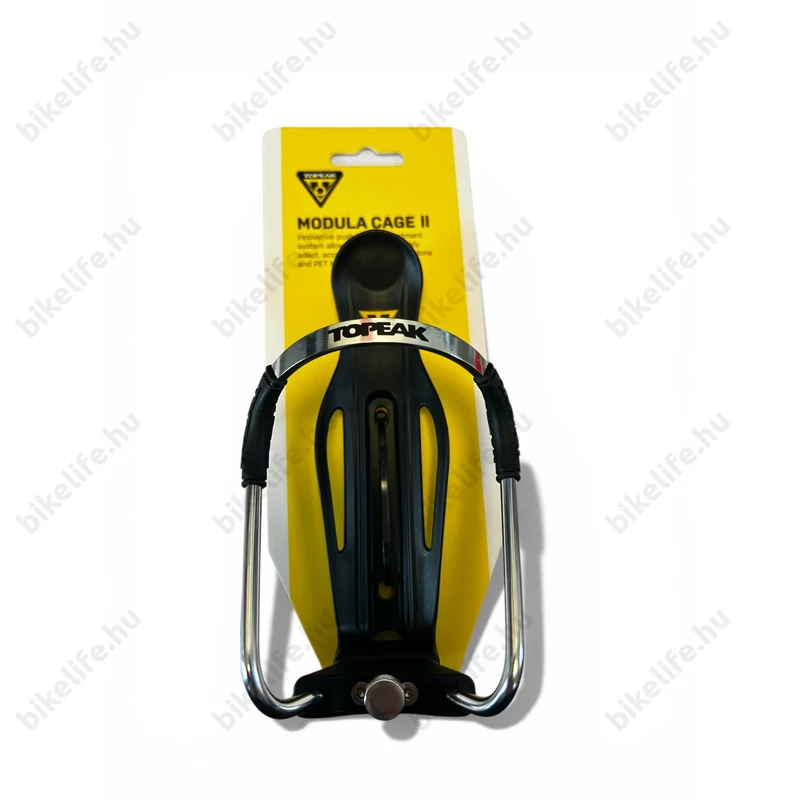 Topeak Modula Cage II kulacstartó szerszám nélkül állítható átmérő, gumírozás alumínium kulacsokhoz