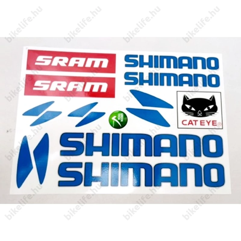 Shimano műgyantás matrica garnitúra 35x16cm és 25x17cm-es ívek választható színekben