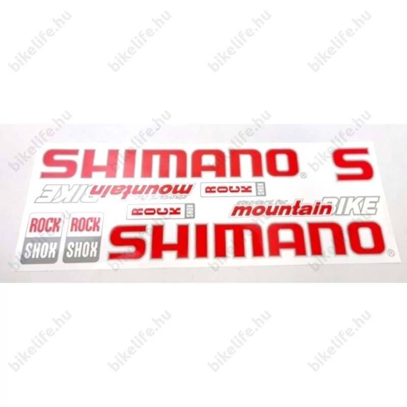 Shimano műgyantás matrica garnitúra 35x16cm és 25x17cm-es ívek választható színekben
