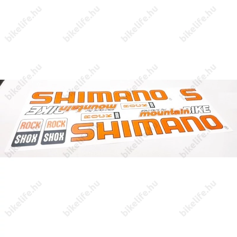 Shimano műgyantás matrica garnitúra 35x16cm és 25x17cm-es ívek választható színekben