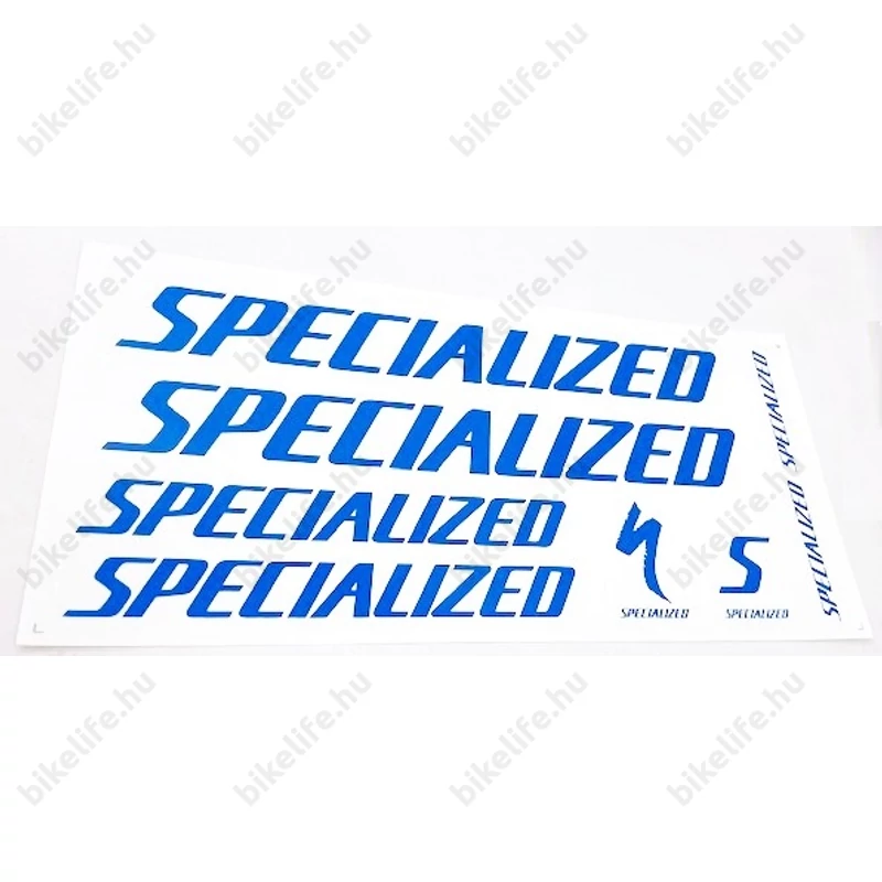 Specialized matrica garnitúra műgyantás bevonnattal 35x16cm és 25x17 cm ívek választható színekben