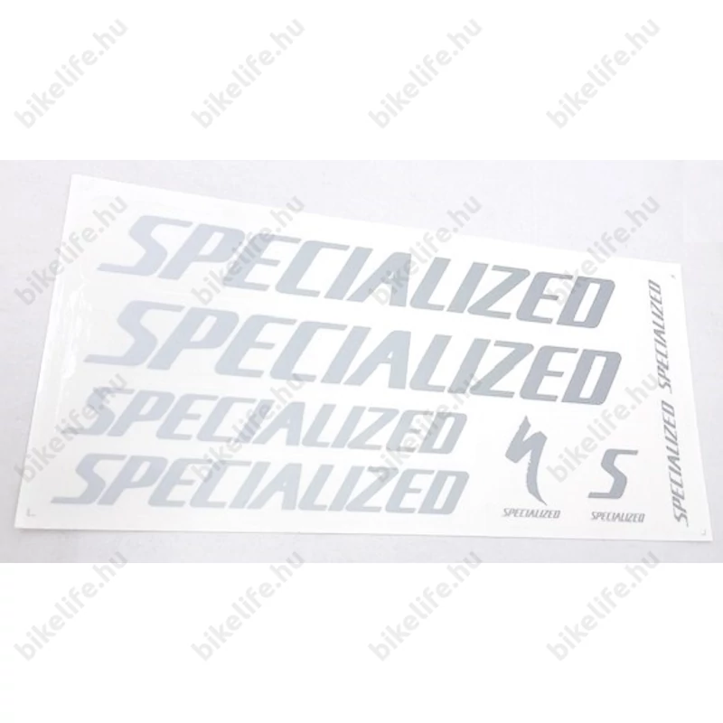 Specialized matrica garnitúra műgyantás bevonnattal 35x16cm és 25x17 cm ívek választható színekben