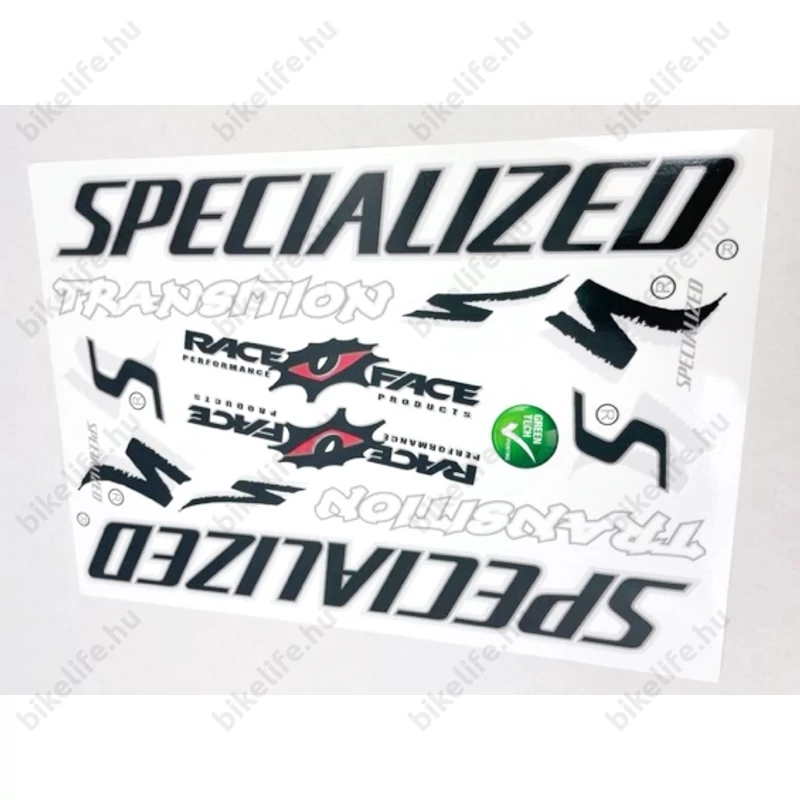 Specialized matrica garnitúra műgyantás bevonnattal 35x16cm és 25x17 cm ívek választható színekben