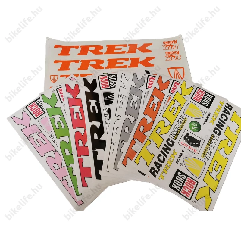 Trek matrica garnitúra műgyantás bevonattal 35x16cm 3színben