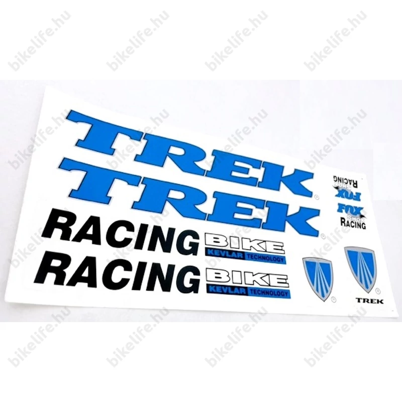 Trek matrica garnitúra műgyantás bevonattal 35x16cm 3színben