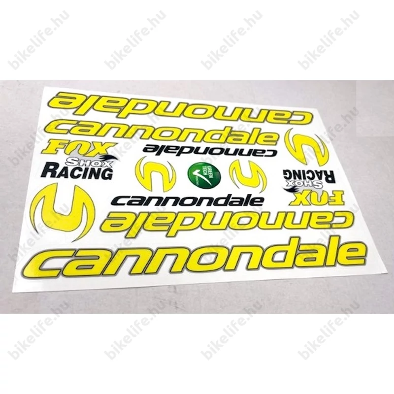 Cannondale matrica garnitúra műgyantás bevonattal 35x16cm 2 színben kapható