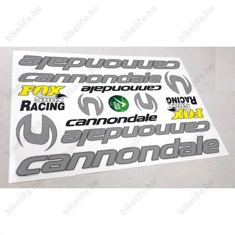 Cannondale matrica garnitúra műgyantás bevonattal 35x16cm 2 színben kapható