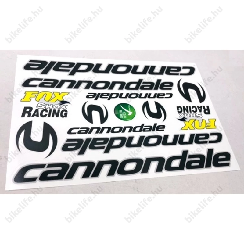 Cannondale matrica garnitúra műgyantás bevonattal 35x16cm 2 színben kapható