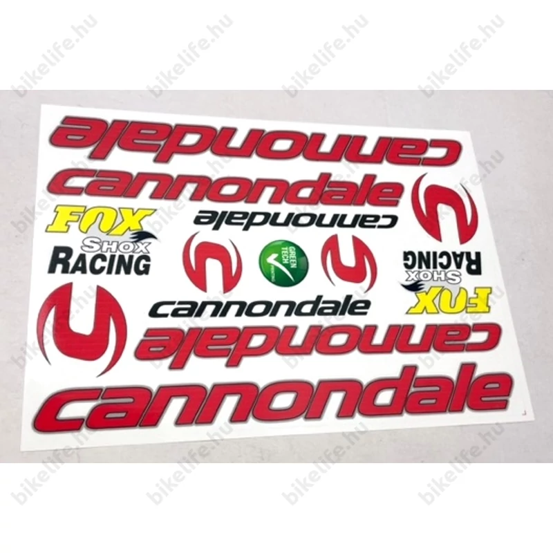 Cannondale matrica garnitúra műgyantás bevonattal 35x16cm 2 színben kapható