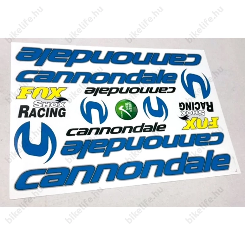 Cannondale matrica garnitúra műgyantás bevonattal 35x16cm 2 színben kapható