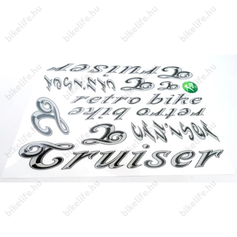Cruiser matrica garnitúra 35x12cm ezüst és arany színben kapható